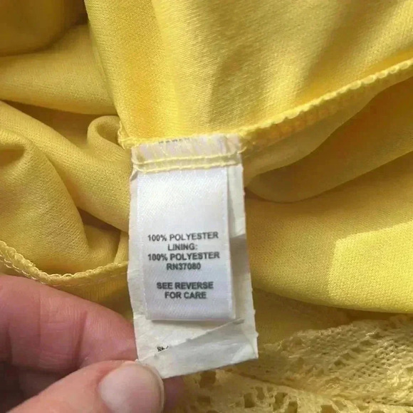 🌸3/$30🌸cato | Vintage style  yellow lace dress - Picture 8 of 8